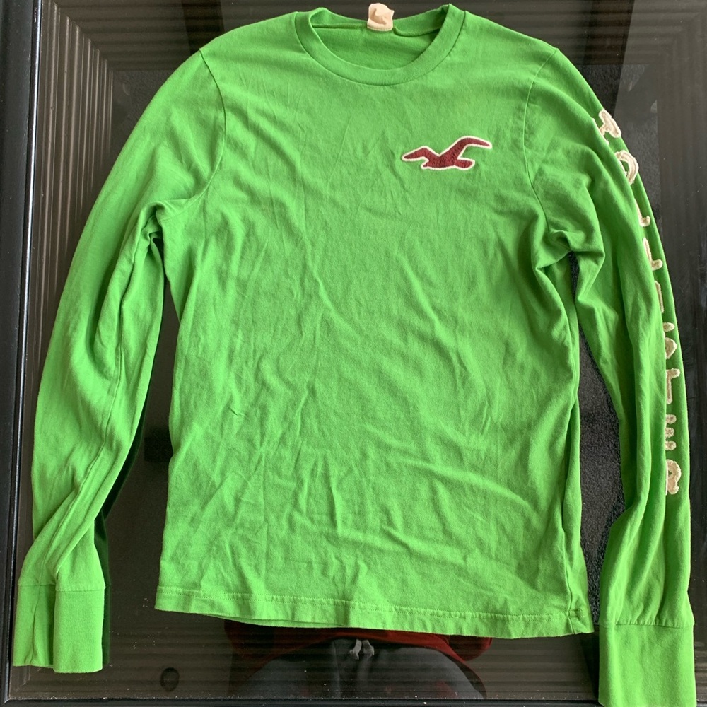 Green Hollister long sleeve t shirt